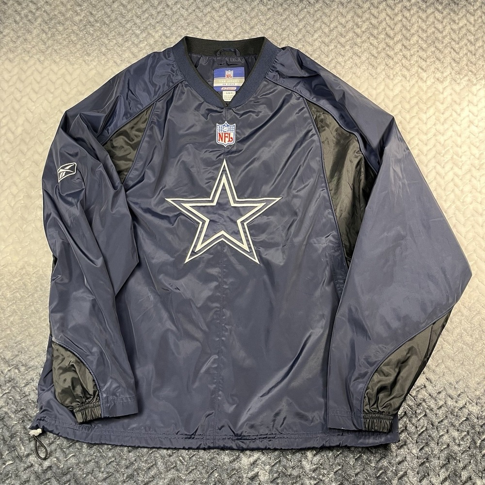 Vintage Dallas Cowboys NFL‎ Reebok Team Apparel Sweatshirt Navy Pullover Large